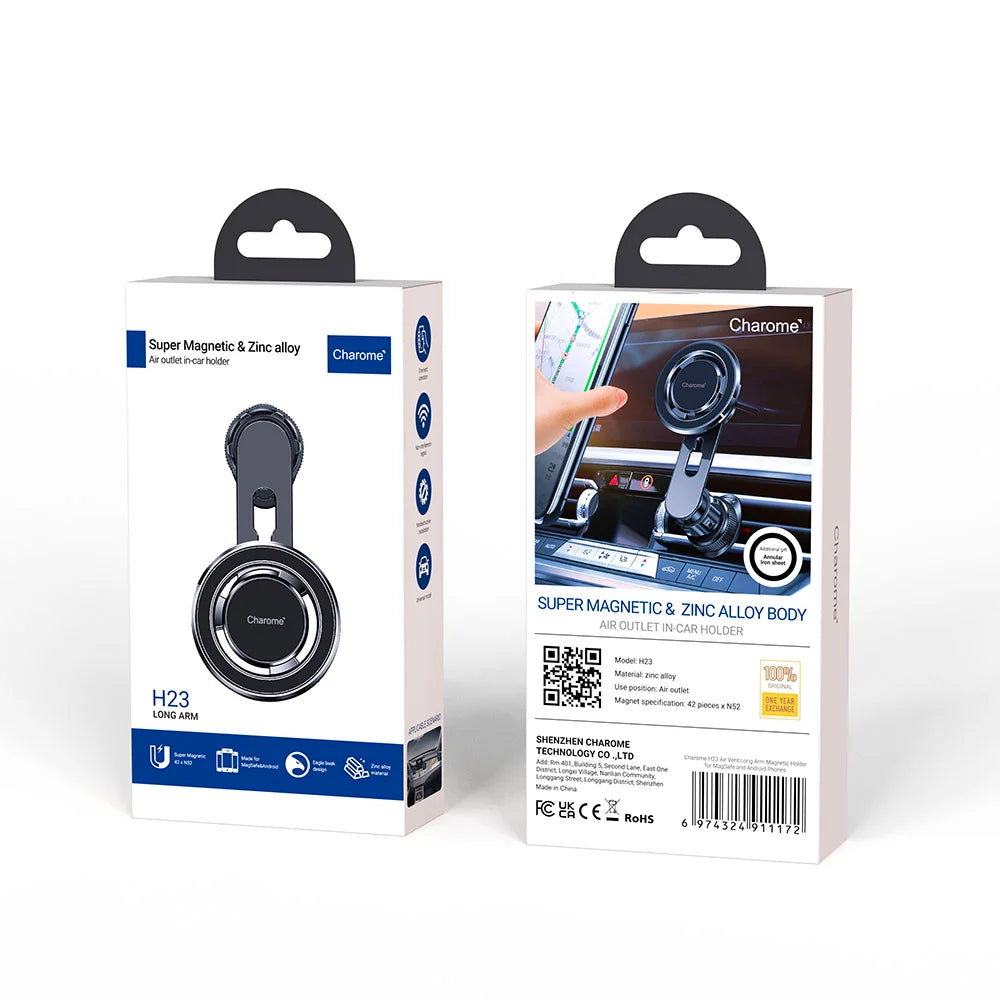 CHAROME H23 PREMIUM ALL METAL MagSafe Magnetic Car Holder CHAROME H23 PREMIUM ALL METAL MagSafe Magnetic Car Holder